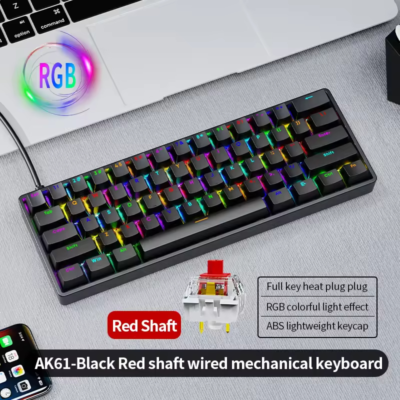 AK61 Keys Hot-swappable Mechanical Keyboard